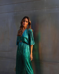 V Neck Cutout Jumpsuit