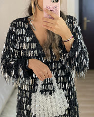 Sequin Tassel Party Mini Dress