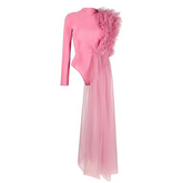 Flaxmaker Stereoscopic Yarn Breast Top Two Piece Set