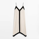 Casual Color Block Starppy Dress Flaxmaker