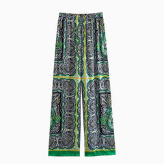 Paisley Printed Shirt and Pants Set