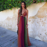 Sling Ombre Printed Dress