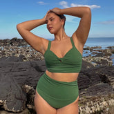 Plus Size High Waist Bikini Swimsuit