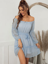 Going Out A-Line Loose Drawstring Polka-Dot Mini Dresses