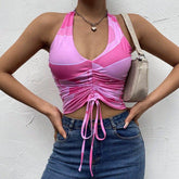 Eleanor Leaflet Pink Top