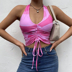 Eleanor Leaflet Pink Top