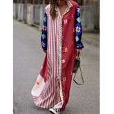 Casual Loose Slogan Printed Dress