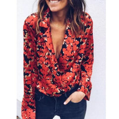 Floral Wrap Over Satin Bodysuits