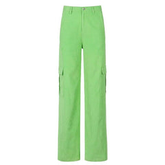 Wide Leg Pants Trousers Harajuku Korean Y2k Baggy Pant Cute Oversize Boyfriend Corduroy Pants Green 90s Aesthetic Bottoms