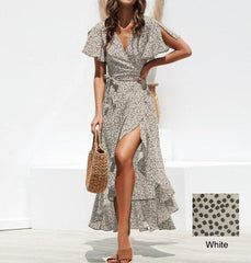 Beach Floral Boho Casual Party Maxi Dress