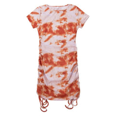 Summer Party Basic Dresses Ladies Short sleeve Womens Solid Bodycon Stretch Mini Dress O Neck Casual Slim Pencil Short