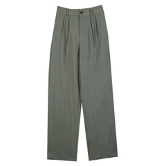Spring New Office Lady High Quality Elegant Casual Fashion Wide Leg Female Pants Hot Sales