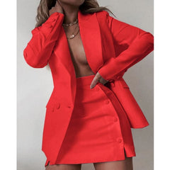 Fashion Streetwear Candy Colour Coat + Shorts Set