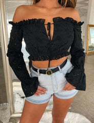 Womens Long Sleeve V Neck T Shirt