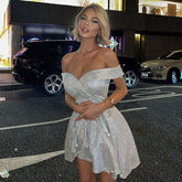 Summer Ball Gown Princess Bridesmaid Off the Shoulder Dress