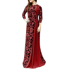 Fashion Long Sleeve Muslim Islam Long Maxi Dress Robe