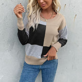 O Neck Casual Sweater Soft Warm Long Sleeve Knitted Pullover Loose Fit Autumn Winter Outfits