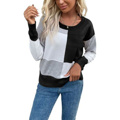 O Neck Casual Sweater Soft Warm Long Sleeve Knitted Pullover Loose Fit Autumn Winter Outfits