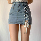 Summer Denim High Waist Tight Elastic Short Jeans