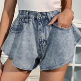 Denim Loose Shorts Skirts