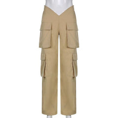 Casual Pocket Cargo Black Pants Harajuku Streetwear Clothes