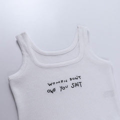 "don't owe you shit" Tank Top