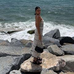 Knit Cutout Sling Dress
