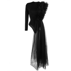 Flaxmaker Stereoscopic Yarn Breast Top Two Piece Set