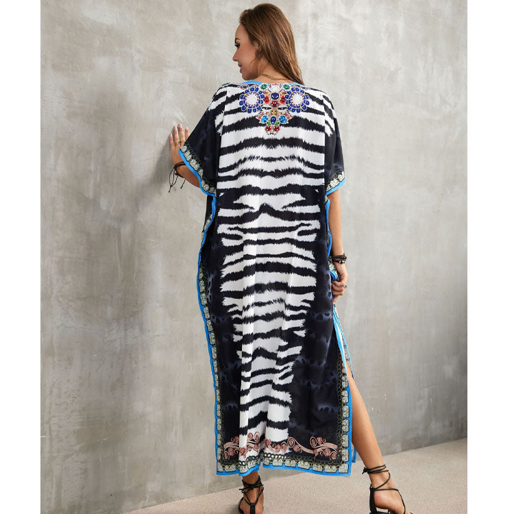 Printed Beach Holiday Cover Up