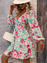 Vacation A-Line Backless V-Neck Dress