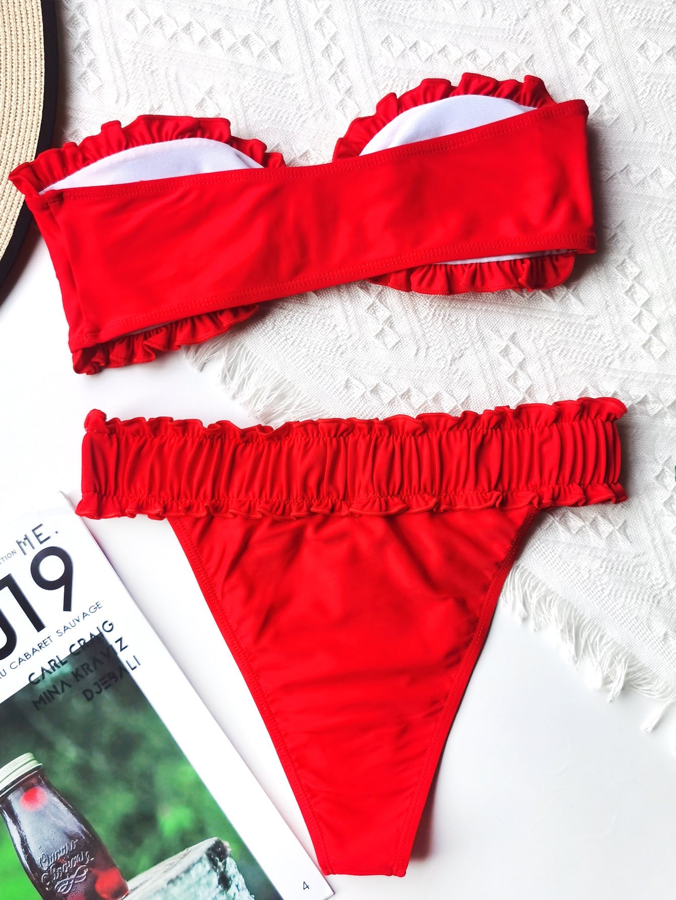 Bandeau Ruffle Bikini