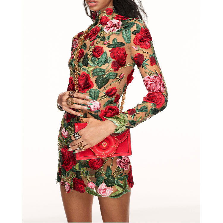 Lace Sexy Mini Dress