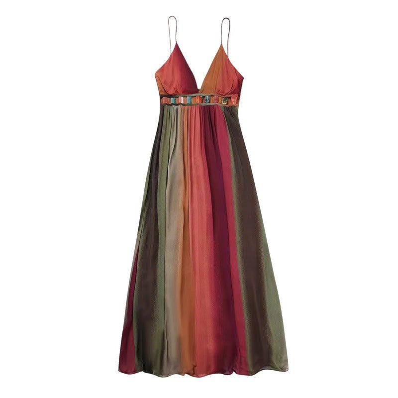 Sling Ombre Printed Dress