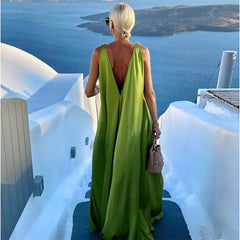 Sexy Vacation Maxi  Dress