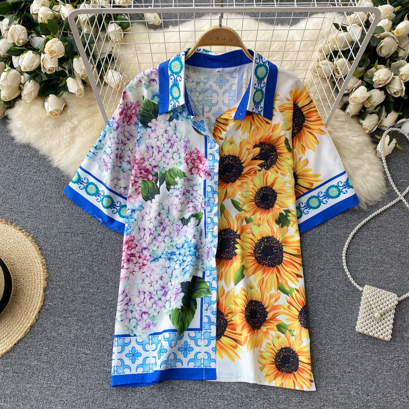 Flaxmaker Blossom Color Block Two Piece Set
