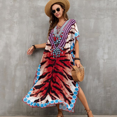 Printed Beach Holiday Cover Up