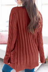 Casual Solid Split Joint Buckle Cardigan Collar Tops(5 colors)