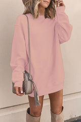 Casual Solid Solid Color O Neck A Line Dresses