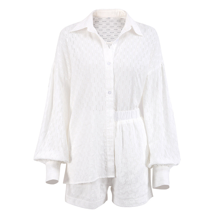 Jacquard Shirt and Shorts