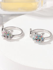Crystal Cat Jewelry Set