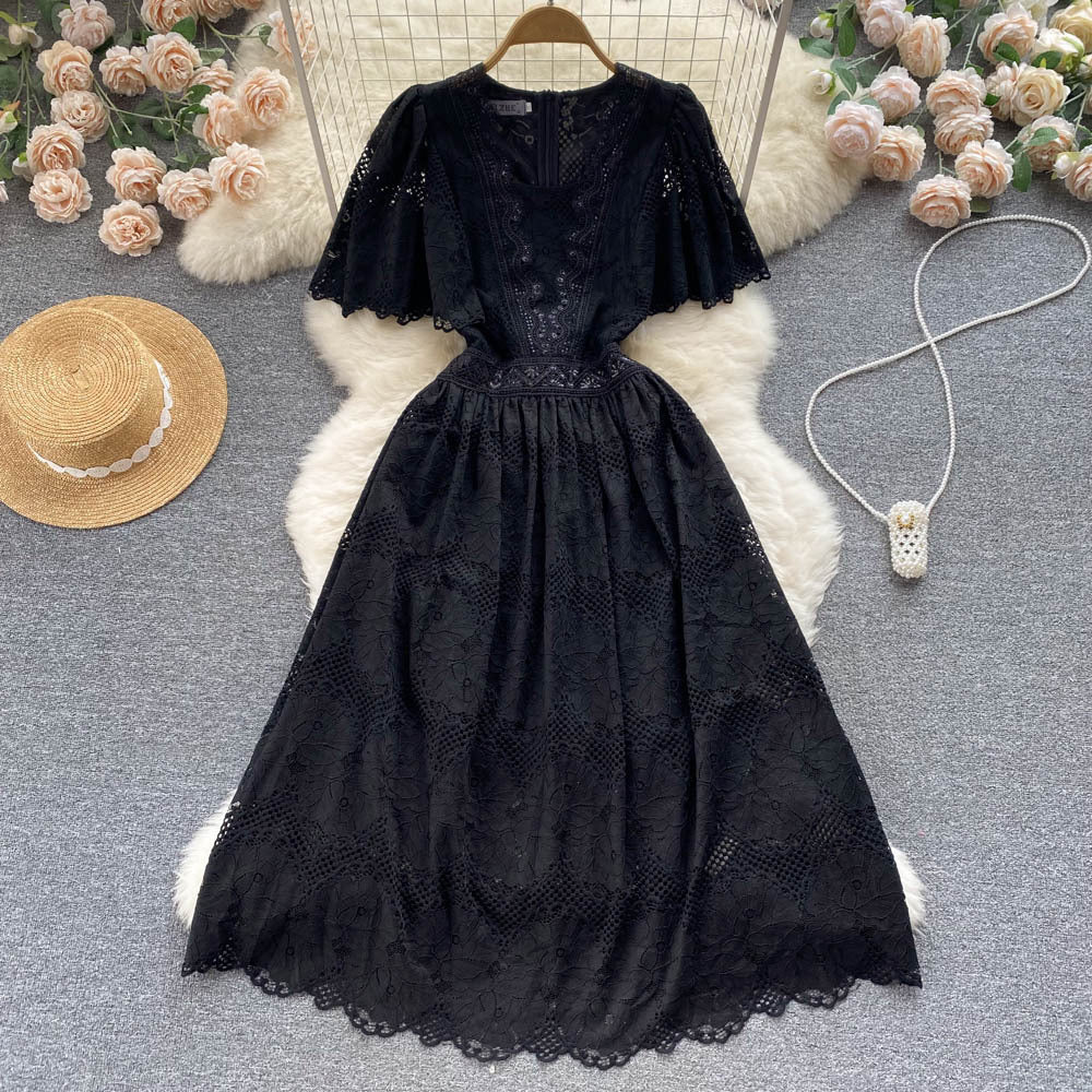 Flaxmaker Undersea World Starfish Lace Ruffle Dress