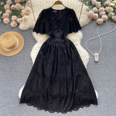 Flaxmaker Undersea World Starfish Lace Ruffle Dress