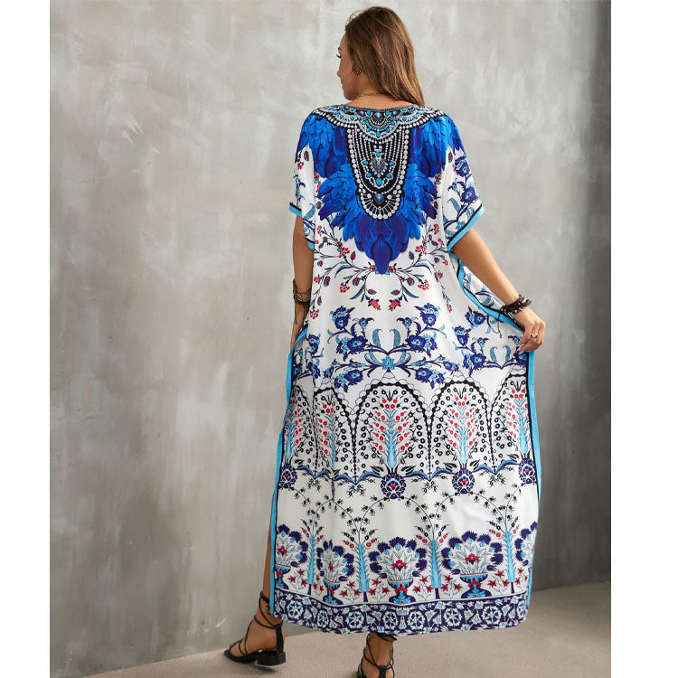 Printed Beach Holiday Cover Up