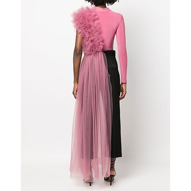 Flaxmaker Stereoscopic Yarn Breast Top Two Piece Set
