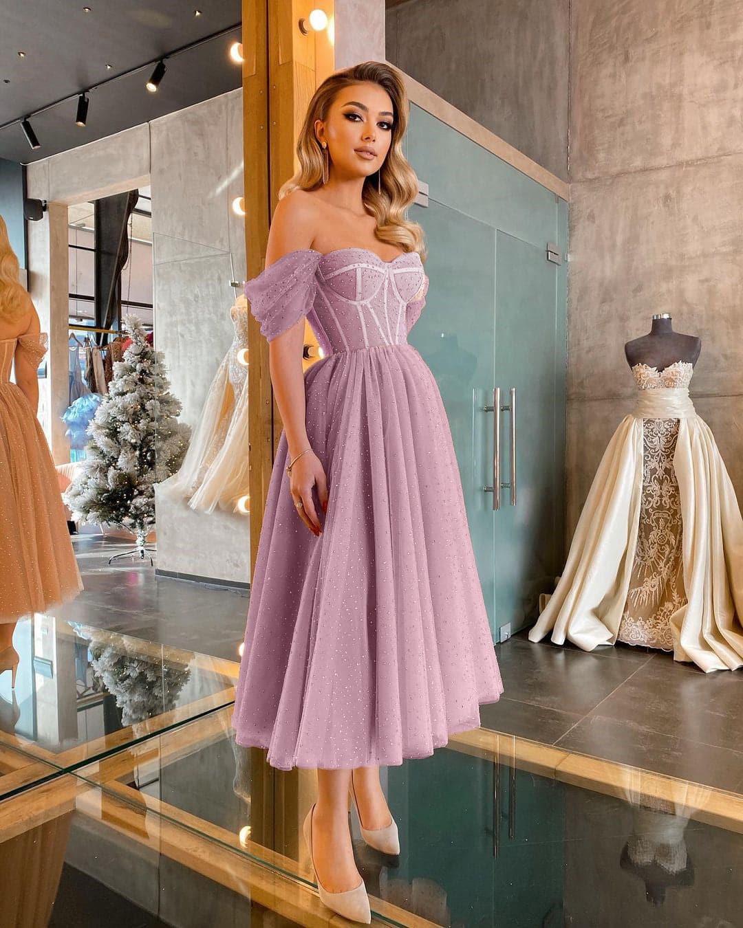 New Short Prom Dresses With Boat Neck Celebrity Dresses