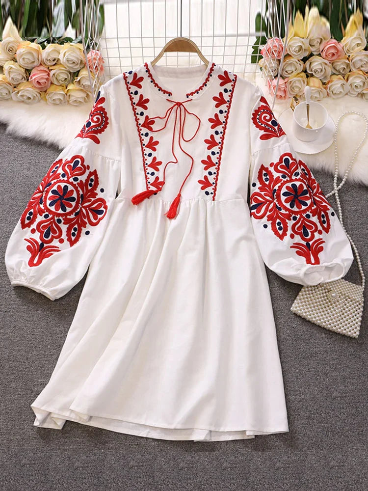 Retro Bohemian Holiday Dress for  Boho Dress