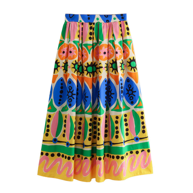 Halter Retro Printed Cami and Pants Set