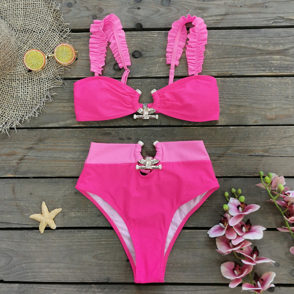 Ruffle Sling Sexy Bikini Swimsuit
