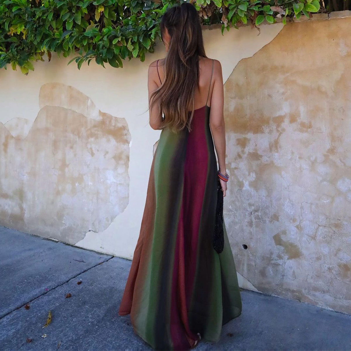 Sling Ombre Printed Dress