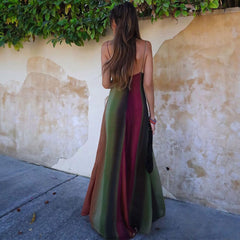 Sling Ombre Printed Dress